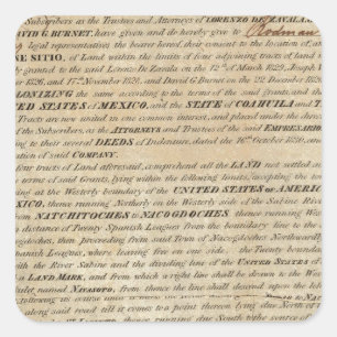 Galveston Bay and Texas Land Company Square Sticker