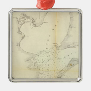 Galveston Bay, Texas Metal Tree Decoration