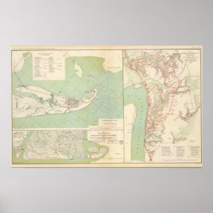 Galveston, Charleston Harbour, Port Hudson Poster