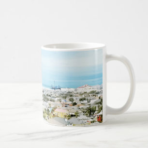 Galveston Coast, beach and city view Coffee Mug