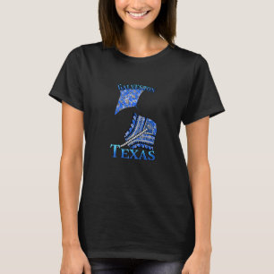 Galveston Texas Vacation Tribal Stingray   T-Shirt