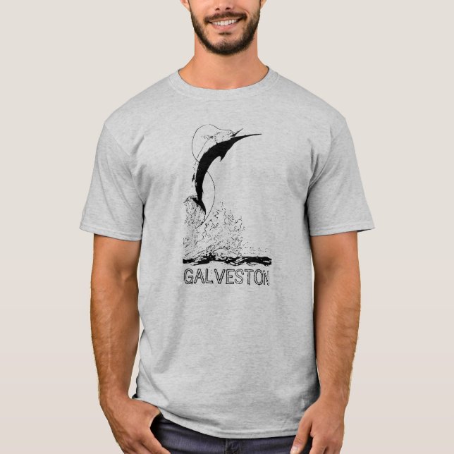 Galveston, TX Sportfishing T-Shirt (Front)