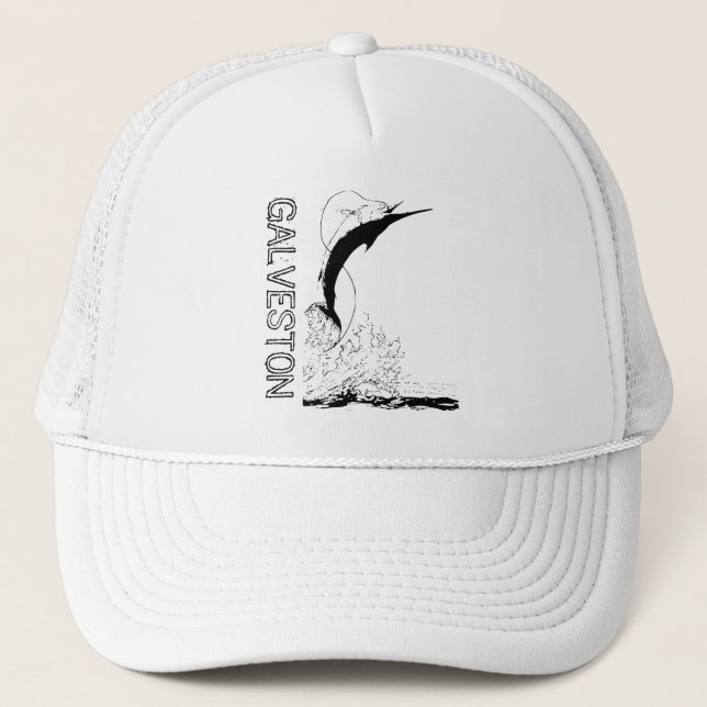 Galveston, TX Sportfishing Trucker Hat (Front)