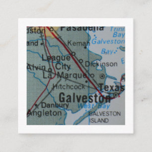 galveston We've Moved New Address Card