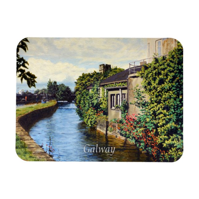 Galway City Ireland Scenic Canal View Magnet (Horizontal)
