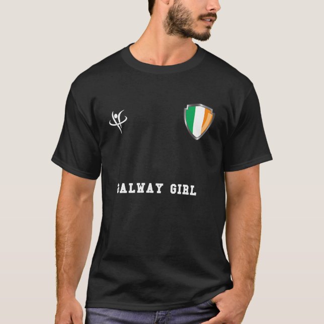 GALWAY GIRL Ireland Vintage Sports T-Shirt (Front)