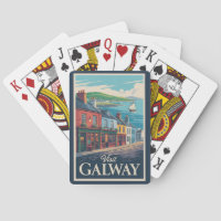 Galway Ireland Illustration Travel Art Vintage