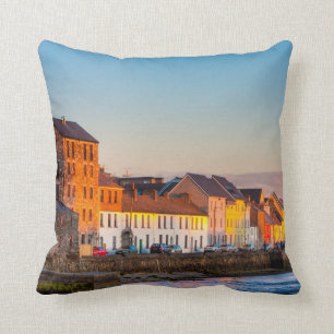 Galway's Waterfront At Sunset - Western Ireland Cushion