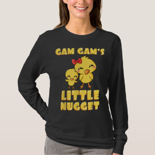 Gam Gam's Little Nugget Chicken Lover Grandma Moth T-Shirt