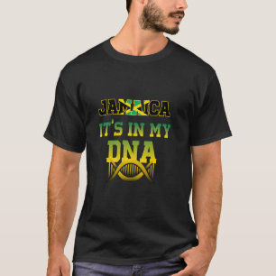 Gamaica It's In My DNA With Jamaican Flag Funny DN T-Shirt