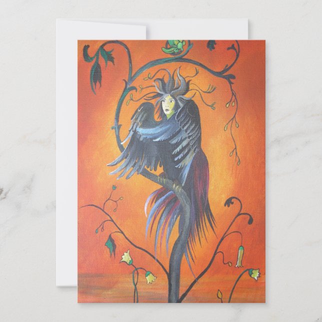 Gamaun The Prophetic Bird With Ruffled Feathers (Front)