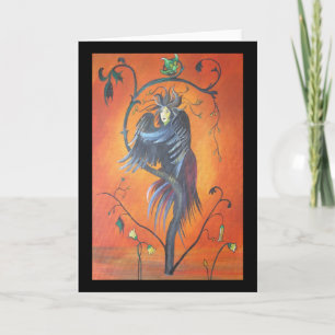 Gamaun The Prophetic Bird With Ruffled Feathers Card