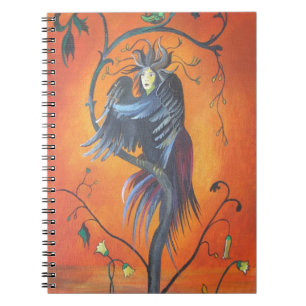 Gamaun The Prophetic Bird With Ruffled Feathers Notebook
