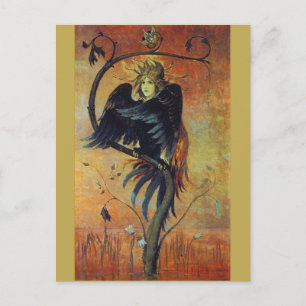 Gamayun: The Prophet Bird Fantasy Art Postcard