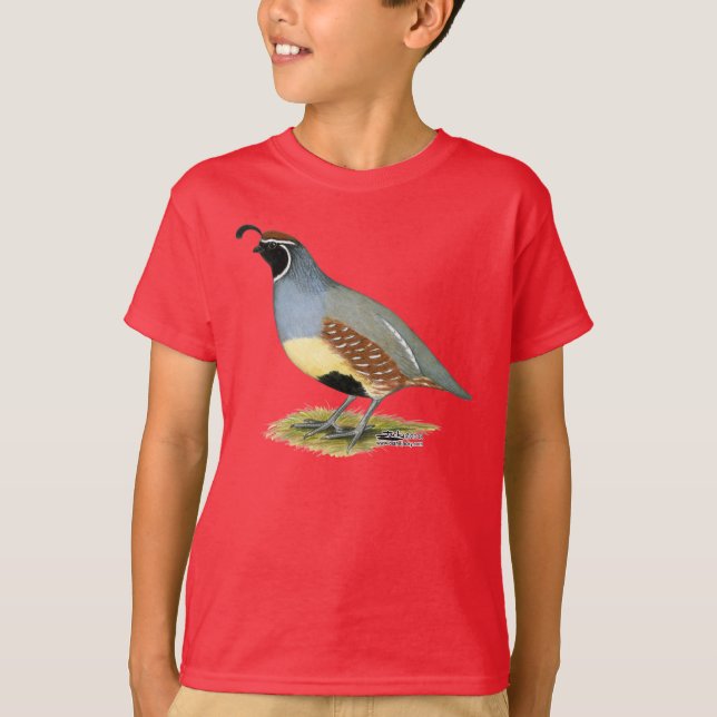 Gambel's Desert Quail T-Shirt (Front)