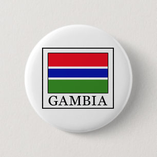 Gambia 6 Cm Round Badge