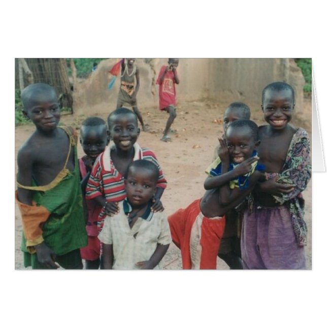 Gambia Children (Gambia Village Series Card #4) (Front Horizontal)