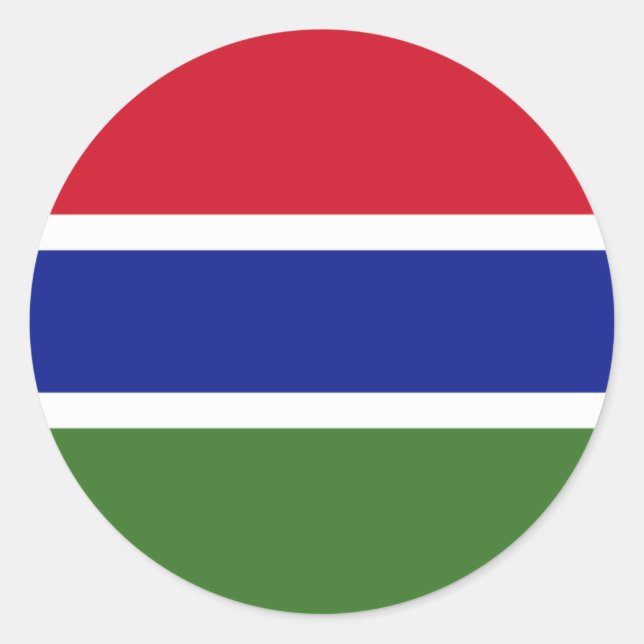 gambia classic round sticker (Front)