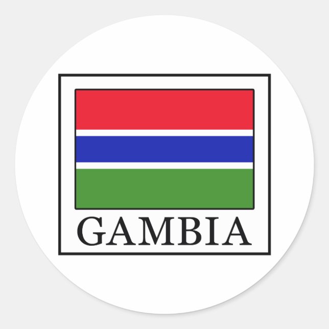 Gambia Classic Round Sticker (Front)