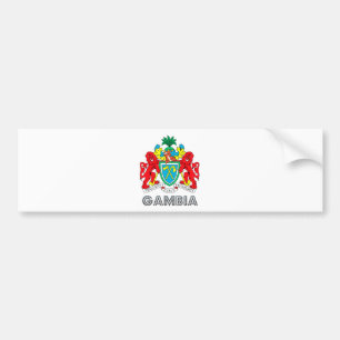 Gambia Coat of Arms Bumper Sticker