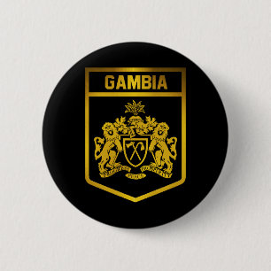 Gambia Emblem 6 Cm Round Badge