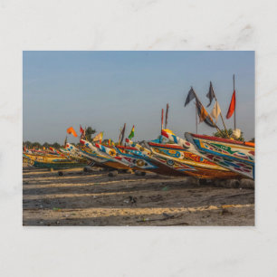 Gambia Fishing Boats Postcard