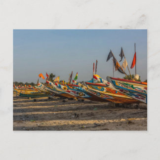 Gambia Fishing Boats Postcard