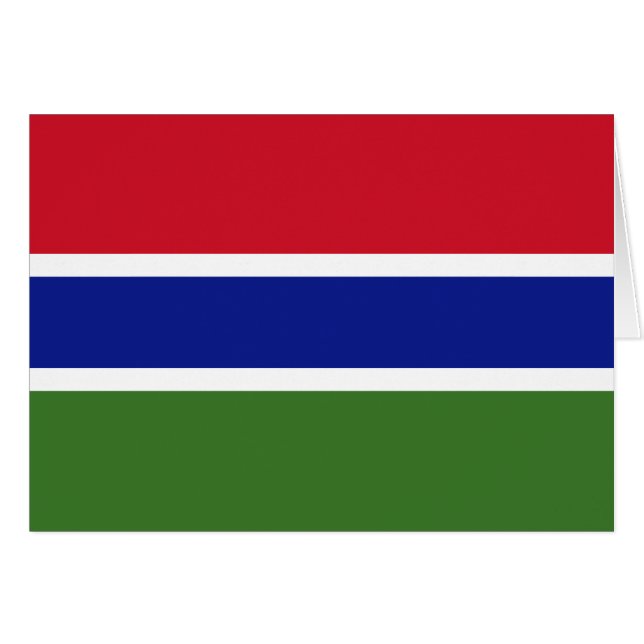 Gambia Flag (Front Horizontal)