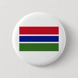 Gambia Flag 6 Cm Round Badge
