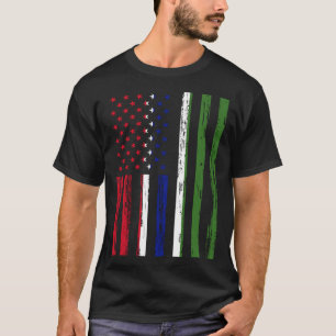 Gambia Flag America US It is in my DNA Gift for Ga T-Shirt