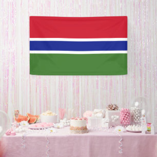 Gambia flag banner