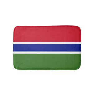 Gambia flag bath mat