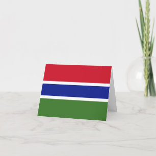 Gambia Flag Card