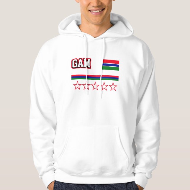 Gambia Flag Hoodie (Front)