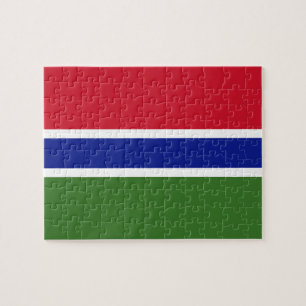 Gambia flag jigsaw puzzle
