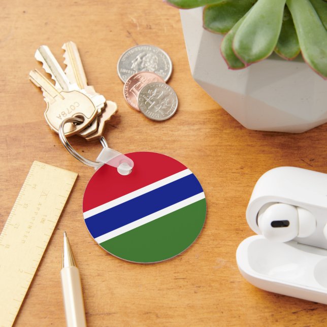 Gambia flag key ring (Desk)