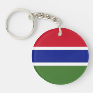 Gambia Flag Key Ring