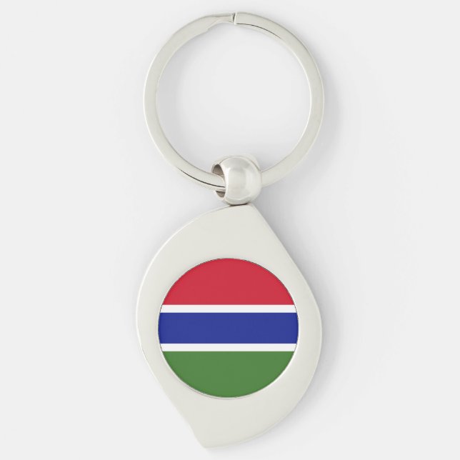 Gambia Flag Key Ring (Front)