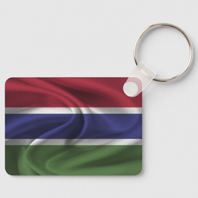Gambia Flag Keychain (Front)