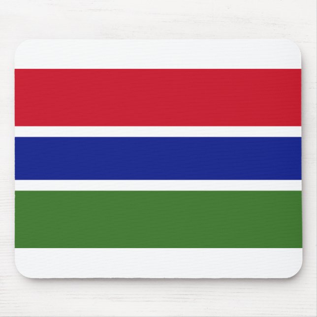 Gambia Flag Mouse Pad (Front)