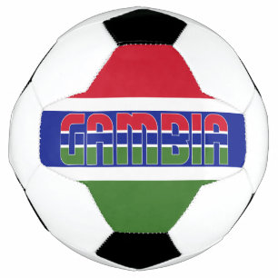 Gambia Flag Patriotic Soccer Ball