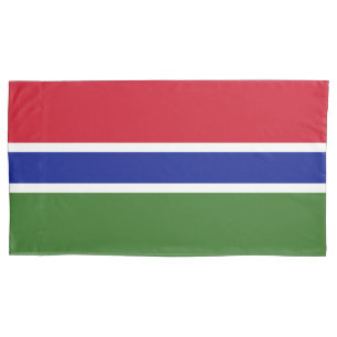 Gambia flag pillowcase