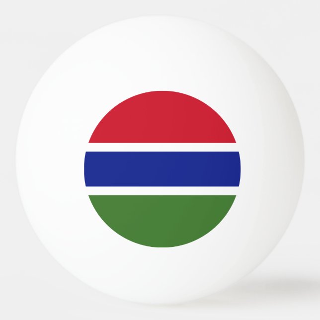 Gambia Flag Ping Pong Ball (Front)
