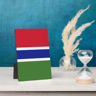 Gambia flag plaque