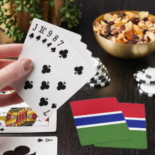 Gambia flag playing cards