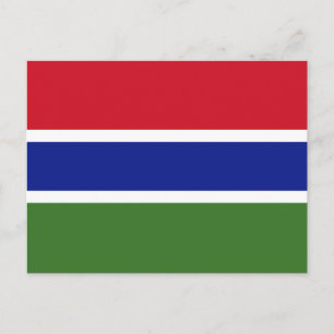 Gambia Flag Postcard