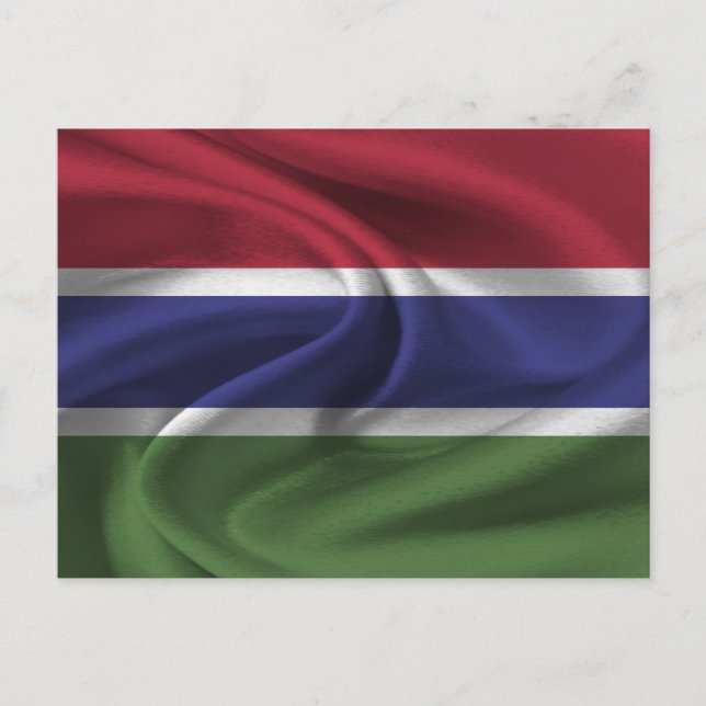 Gambia Flag Postcard (Front)
