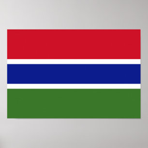 Gambia Flag Poster