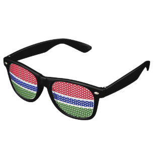 Gambia flag retro sunglasses
