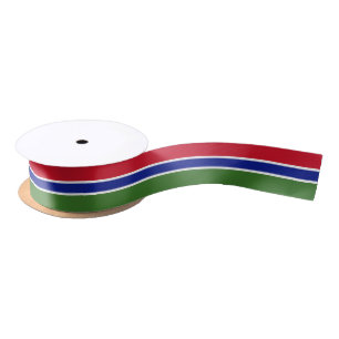 Gambia Flag Satin Ribbon